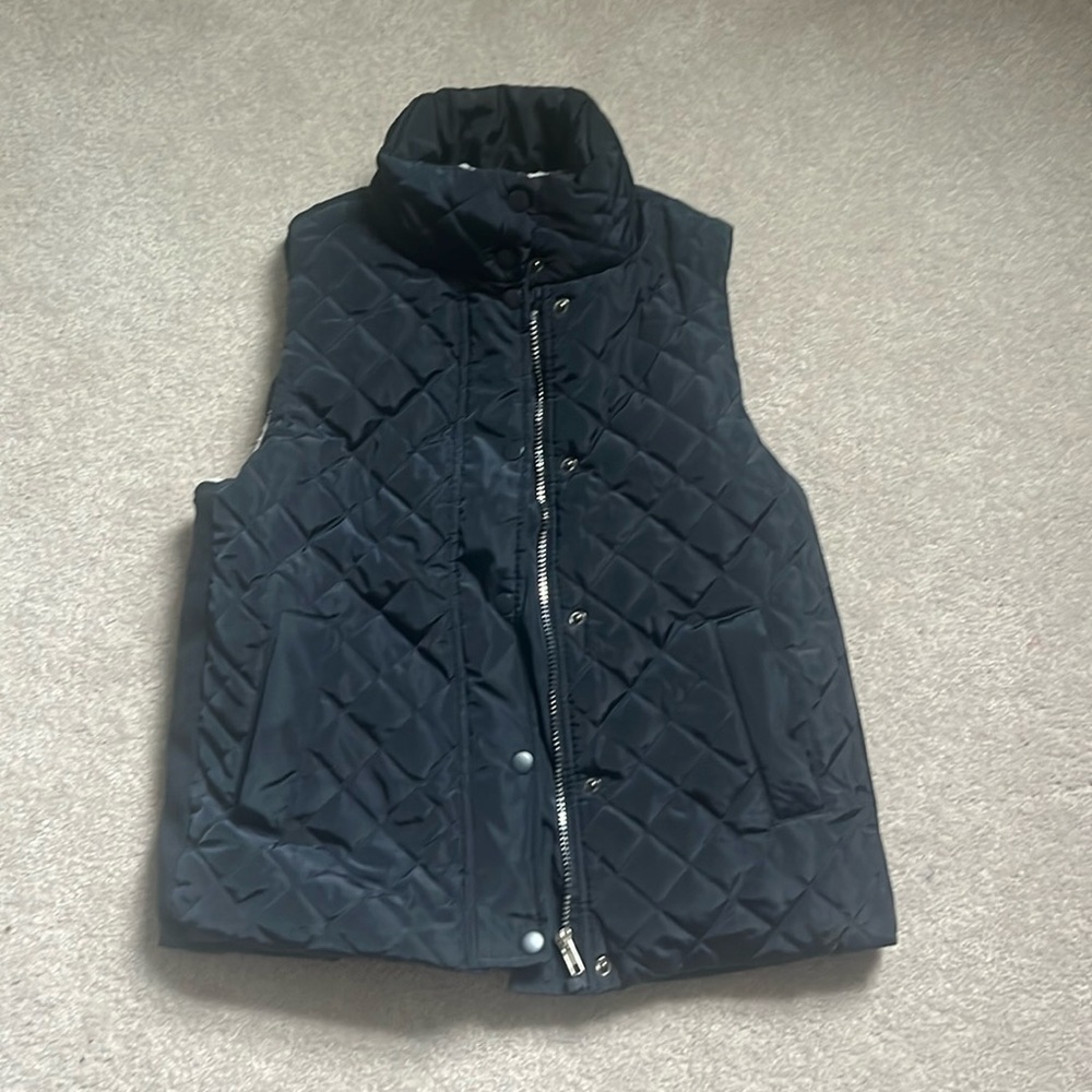 Navy Blue Fleece Lined Vest